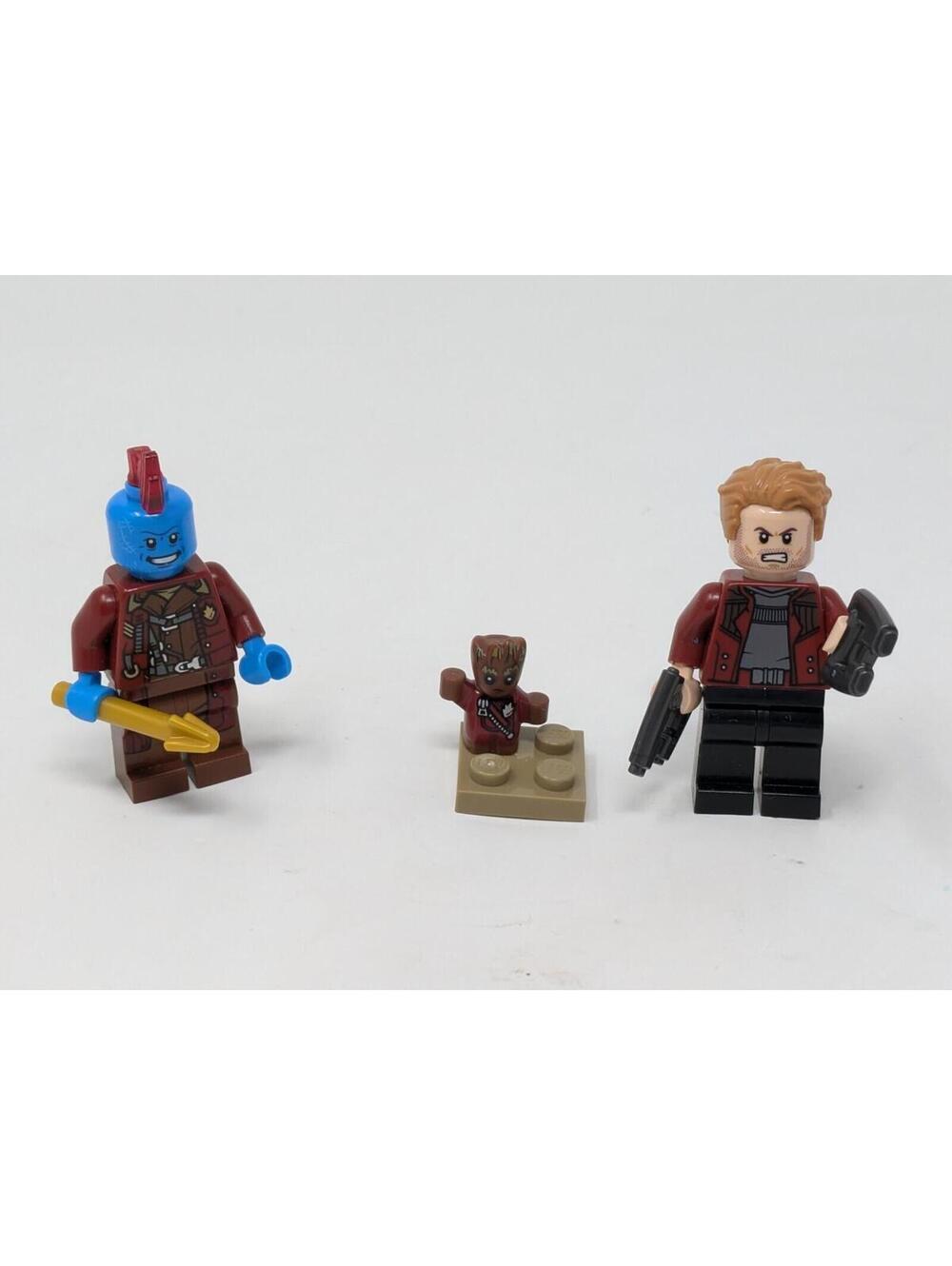 Lego Yondu, Baby Groot 76080 +StarLord 76019 Guardians of the Galaxy Minifig